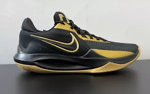 Nike Precision 6 DD9535-005 Men's Shoes Size 9.5 Black Gold - Picture 1 of 9