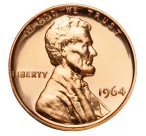 1964 Lincoln Cent Penny Red Gem - PROOF - ***FREE SHIPPING!*** - Picture 1 of 5