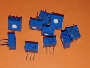 10x 1 kOhm Trimmer Bourns 3386P liegend Trimmpoti - Picture 1 of 2