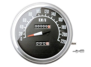 "KPH" 1:1 ratio SPEEDOMETER 220 KPH 1972 - 1980 style Harley Shovel Servi-Car - Picture 1 of 2