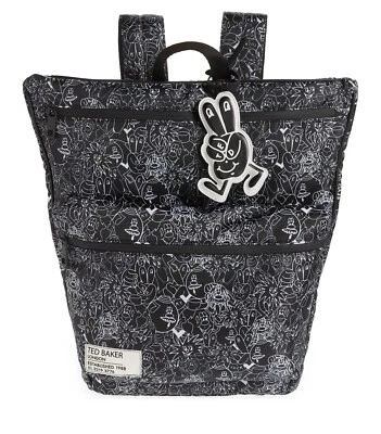 Mochila con estampado de garabatos Karev TED BAKER LONDON NUEVA CON ETIQUETAS Foto 1 de 4