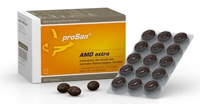 proSan AMD extra Kapseln, unterstützt Erhalt des normalen Sehvermögens mit Zink