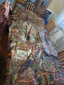 Deer Hunting Camo Solid Plastic Table Cover 50" X 84" New - Picture 1 of 6