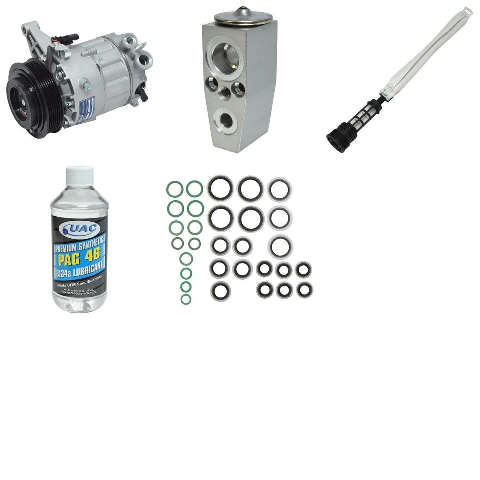 Kit de compressor AC Chevrolet Impala 2014-2020 UAC 2015 2016 2017 2018 2019 - Imagem 1 de 1
