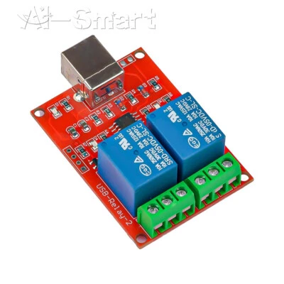 5V USB Relay 2 Channel Programmable Computer Control For Smart Home - Image 1 of 4