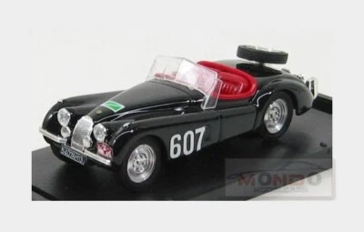 Jaguar Xk 120 Spider #607 Rally Delle Alpi 1953 preto R164 MMC 1:43 BRUMM - Imagem 1 de 2