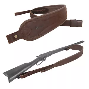 Cinghia di trasporto pistola imbracatura fucile in pelle di mucca supporto tiro imbracatura per caccia - Foto 1 di 60