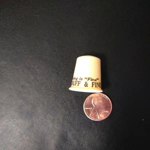 Vote Duff And Fine 'Everything Is Fine' PA Governor circa 1947 Thimble 3D unique - Picture 1 of 5