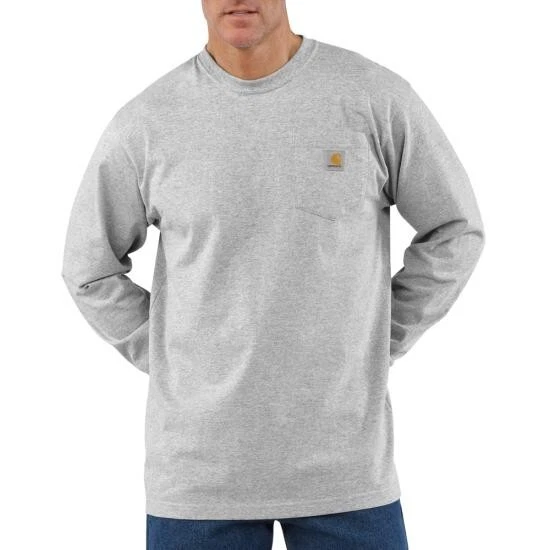 Men's Carhartt K126 Long Sleeve Workwear Crewneck T-Shirt - Image 1 of 1
