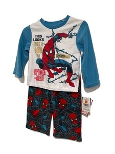 Spiderman Pajamas Size 4 ,6 Boys Winter Set Fleece Pants S, Medium, Large NWT - Picture 1 of 5
