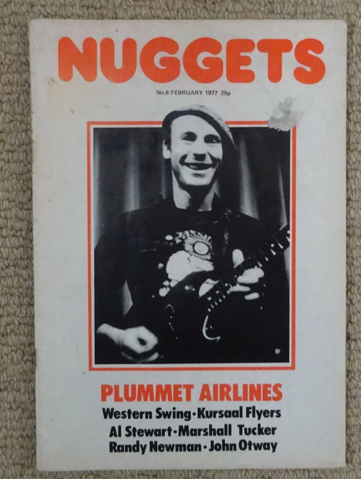 Nuggets Magazine - Issue 6 - Al Stewart, John Otway, Plummet Airlines - Feb 1977 - Image 1 of 1