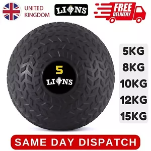 Exercise Slam Medicine Ball 10kg Grip Crossfitt Strength Gym Fitness Boot Camp - Picture 1 of 43