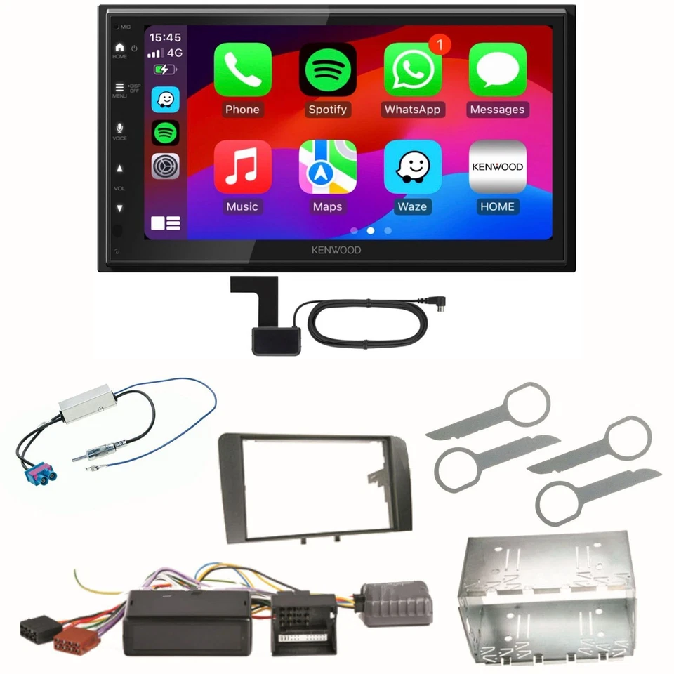 Kenwood DMX6523DABS Android Auto CarPlay Bluetooth Einbauset für Audi A3 8P 8PA - Bild 1 von 1