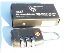 Reiseschloss TSA MobileLock TSAMobileLock thanxx Zahlenschloss Kofferschloss NEU - Bild 1 von 2