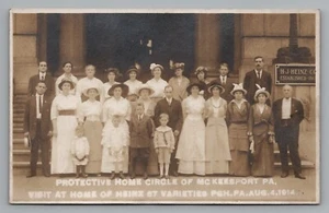 Advertising RPPC Protective Home Circle Ins Co Visits Heinz Co Pittsburg PA 1914 - Picture 1 of 2