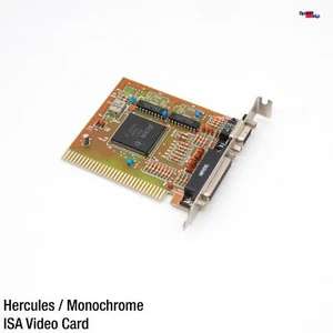Acer M3127 Hercules Monochrome Isa 8-BIT Video Card Graphique Adaptateur Carte - Picture 1 of 3