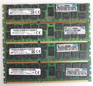Micron 64GB Kit (4 x 16 GB) PC3-14900R ECC REG Speicher für Dell R510 R610 R620 R71 - Bild 1 von 1