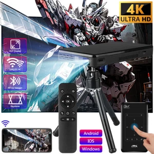 4K 1080P Projektor Mini USB Beamer Multimedia Full HD Taschenkino Heimkino 2+32G - Bild 1 von 24