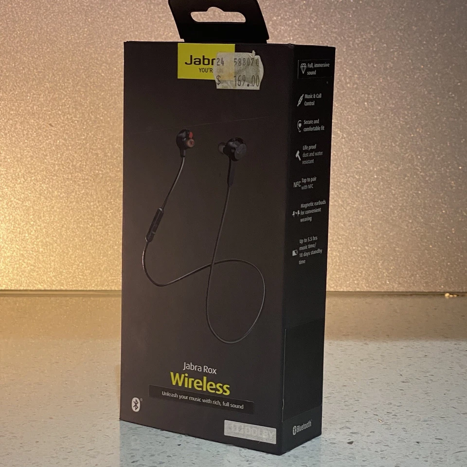 Jabra - Rox Wireless Earbud Headphones - Black - OTE16 - Image 1 of 4
