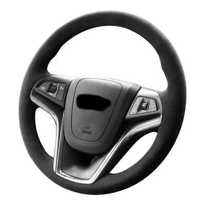 Cubierta de volante Alcantara puntada a mano para Chevrolet Malibu Volt 2011-2015 Foto 1 de 4