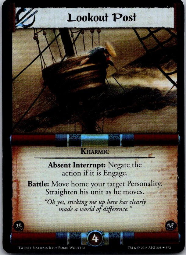 Legend of the Five Rings L5R CCG TF Twenty Festivals Lookout Post FOIL - Image 1 of 1