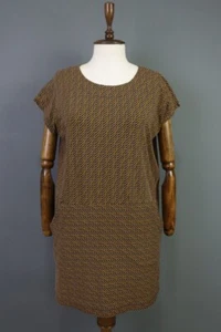 Marimekko Multioclor Printed A-Line Short Sleeve Summer Shift Dress Size M - Picture 1 of 19