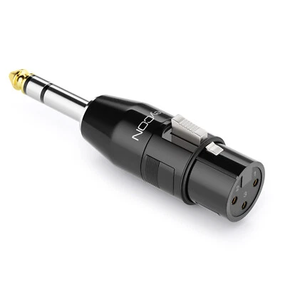 XLR Klinke Audio HiFi Adapter Kupplung XLR Buchse zu 6,3mm Klinke Stecker TRS - Bild 1 von 4