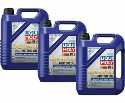 x15 LITER KIT Liqui Moly HIGH TECH 5w40 Synthetic Engine Motor Oil for MINI Saab - Image 1 of 2