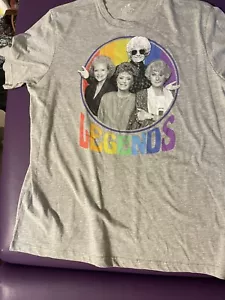New Golden Girls "Legends" Rainbow T-shirt Size Large F22 - Picture 1 of 5