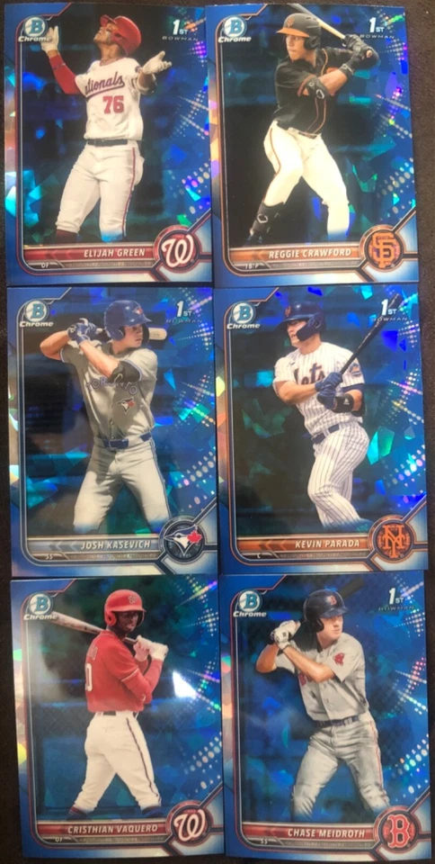 2022 Bowman DRAFT Chrome SAPPHIRE You Pick Complete Your Set Finish Singles 1st - Image 1 of 1