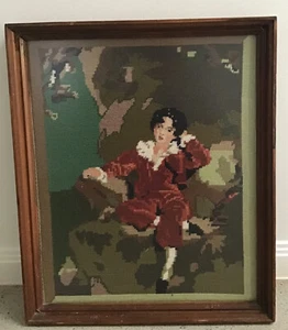 A Remarkable Framed Tapestry Of The Famous Painting By Sir Thomas Lawrence - Bild 1 von 4