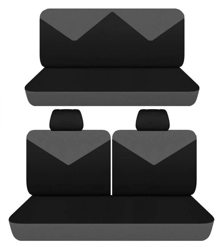 适用于 1968 年福特 Falcon 2 门轿跑车前 50 - 50 顶部和实心后座套 — 第 1/1 张图片