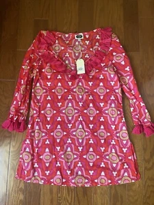 Mud Pie Kendall  Tunic Moroccan Medallion Beach to Bar  Sz Small NEW - Picture 1 of 6