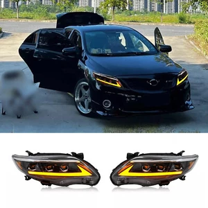 LED Headlights For 2011-2013 Toyota Corolla Front Lamp Assembly w/ LED LH+RH NEW - Picture 1 of 11
