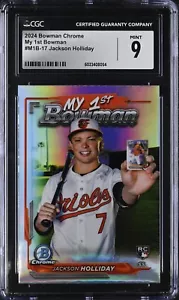 JACKSON HOLIDAY RC 2024 Bowman Chrome My First Bowman MINT + COUPONS + FREE SHIP - Picture 1 of 2