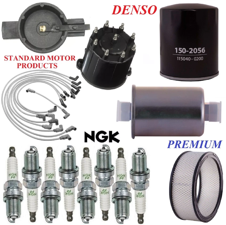 Tune Up Kit Filters Cap Wire Spark Plugs For CHEVROLET G20 V8 5.0L 1987-1993 - Image 1 of 1