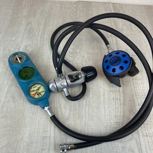 AquaLung Conshelf 2O Octopus Regulator 2ND Stage Regulators Gauges Scuba As Is - Picture 1 of 16
