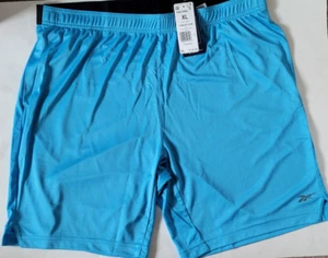Reebok Mens Shorts Athletic Training Knit Size XL Blue Speedwick Pockets New - Picture 1 of 6