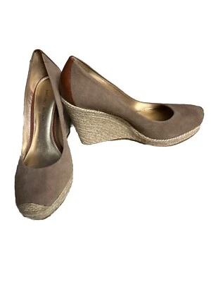 Alpargata clásica Antonio Melani cuña talla 9 cuero gamuza tostado Foto 1 de 4