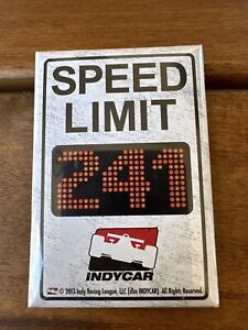 Indy Car Series Indy 500 Speed Limit 241 Kitchen Magnet 3" x 2" Orange Number