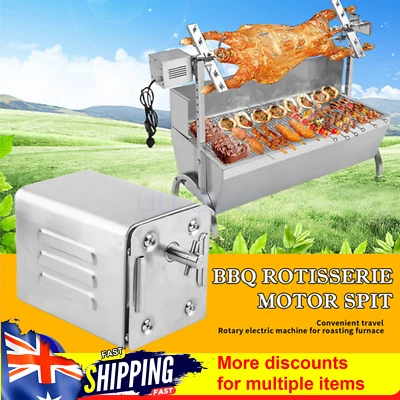 Electric BBQ Rotisserie Motor Spit Stainless Steel BBQ Campfire Motor AU stock - image 1 of 4