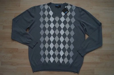 Maglione Art Sachs taglia XL quadri, rombi 3 colori NUOVO - Immagine 1 di 4