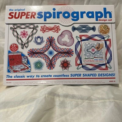 Super Spirograph 75+ Piece 50th Anniversary Jumbo Collectors Design Kit ~ NIB - Image 1 of 4
