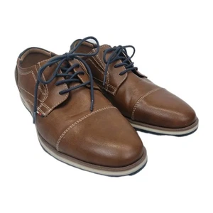Tommy Hilfiger Herren Größe 9,5 Urban Braun Leger Kappe Zehe Oxford Schuhe Preppy - Bild 1 von 11