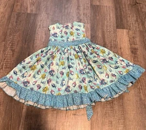 Custom made Rainbow Fish Twirl Dress - Picture 1 of 6