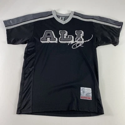 FUBU 白金穆罕默德·阿里衬衫男式大号黑色拳击街头服饰复古 Y2K — 第 1/4 张图片