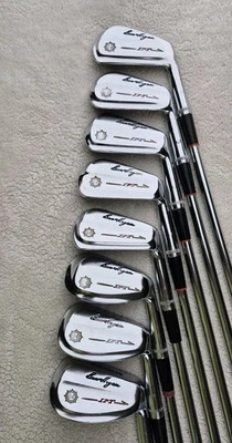 Ben Hogan 1963 IPT 3-9+, EW RH Juego de hierros ejes de acero R-Flex Hogan empuñaduras originales en muy buena condición Foto 1 de 4