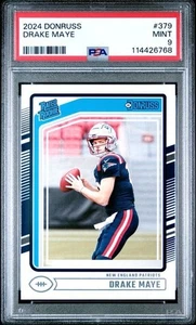 2024 Panini Donruss - Rated Rookie Drake Maye #379 (RC) MINT PSA 9 - Picture 1 of 2