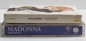 " Vogue" 1990    " True Blue"  1986,  Madonna  (2 Cassette Tapes) - Picture 1 of 18