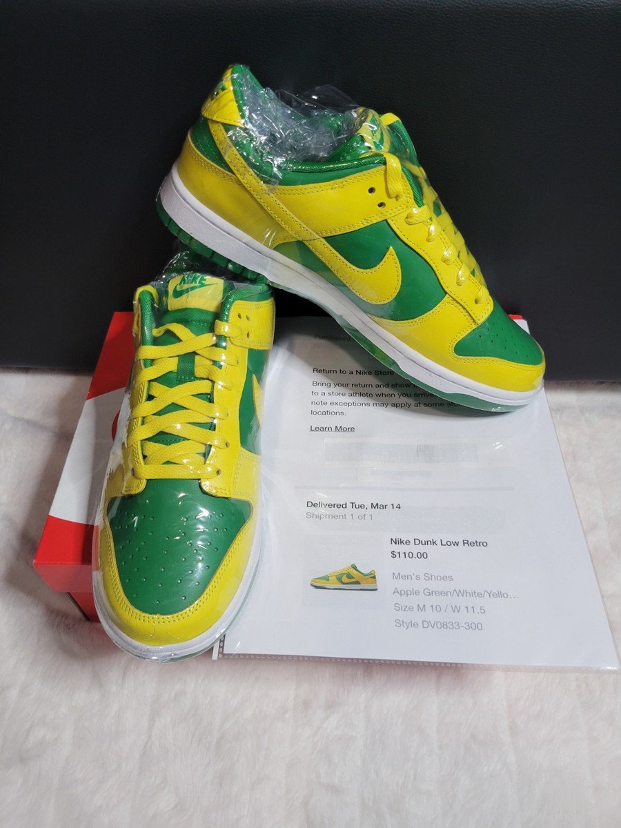 GQ2250◇ナイキ DUNK LOW RETRO Reverse Brazil Nike Dunk Low Retro Reverse Brazil Men's - DV0833-300 - US